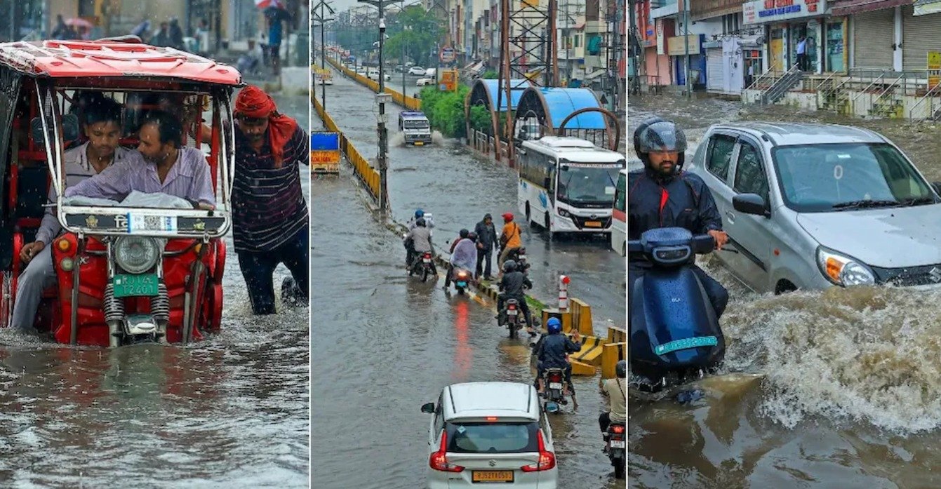 राजस्थान में भारी बारिश से पांच जिलों में बाढ़ जैसे हालात