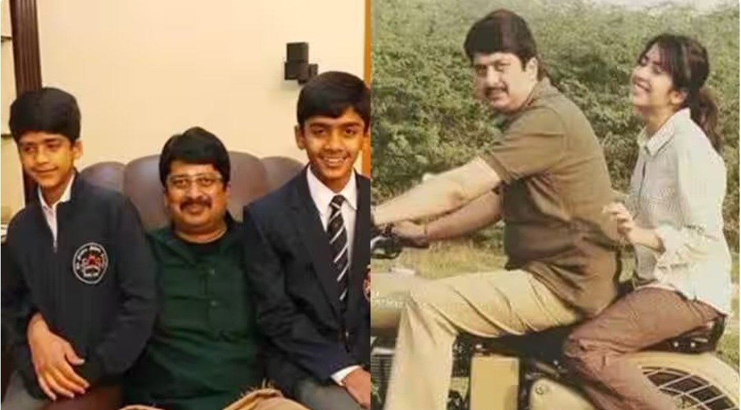 अपने बच्चों के साथ राजा भईया