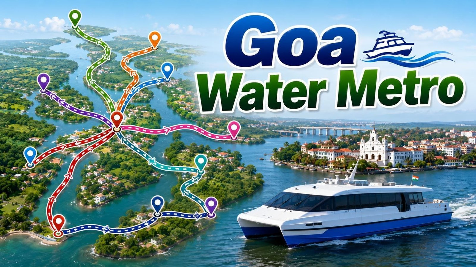 Goa Water Metro - Phase 1 Plans and Route Network Revealed