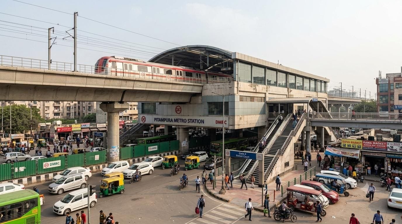 Pitampura Metro Station On Delhi Red Line | Map, Entry/Exit Gates, Timings and More