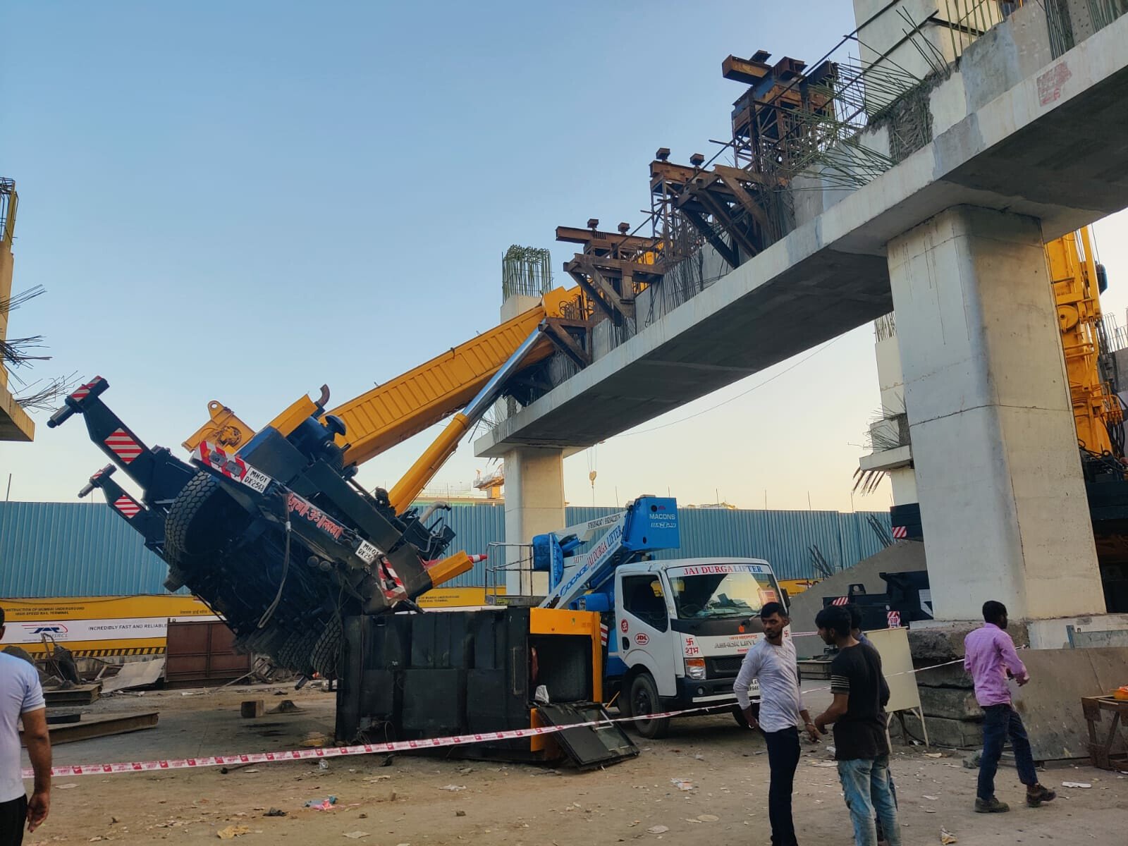 Mumbai: Crane Topples at BKC Metro Line 2B Site After Beam Collapse
