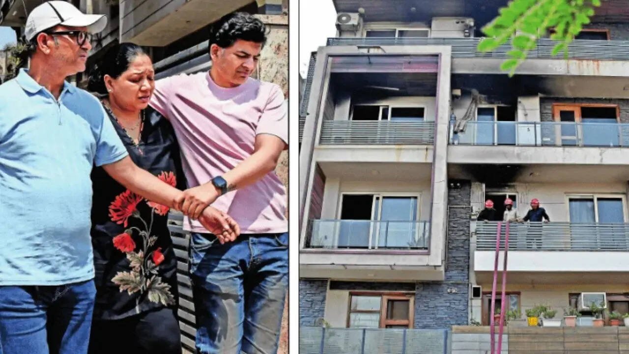 5 of family among 9 dead as fire engulfs east Delhi building