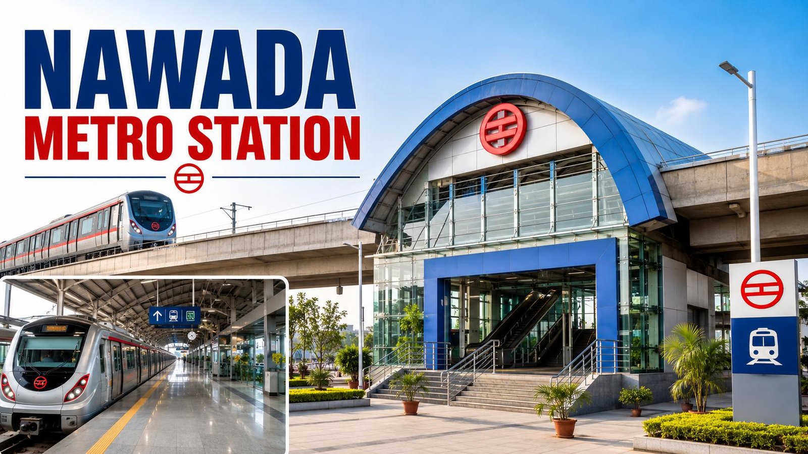 Nawada Metro Station on Delhi Blue Line: Platform, Gates, and Nearby Localities