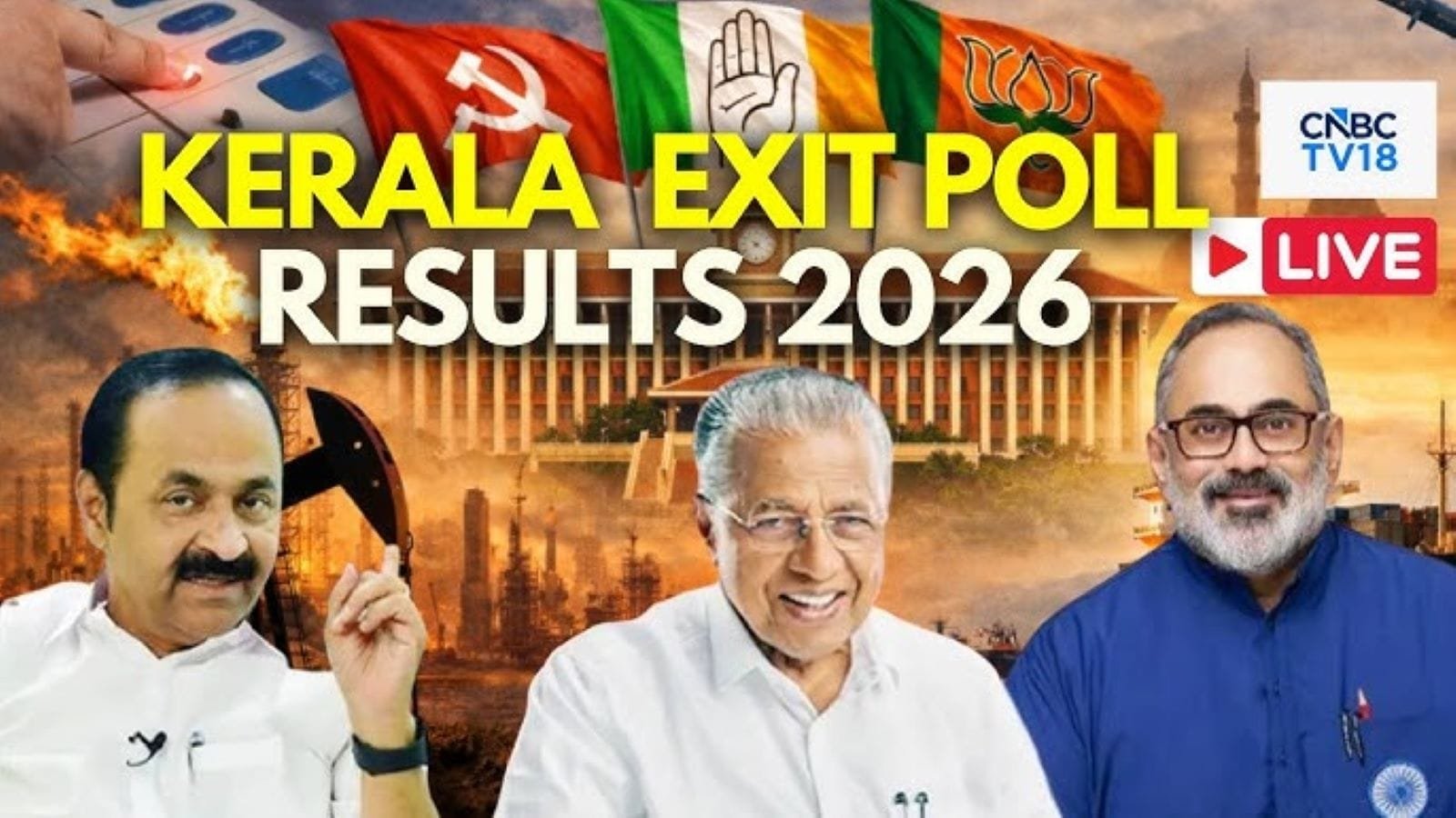Kerala Exit Poll Results 2026 LIVE Updates: UDF set for return to power after a decade, predicts poll of polls