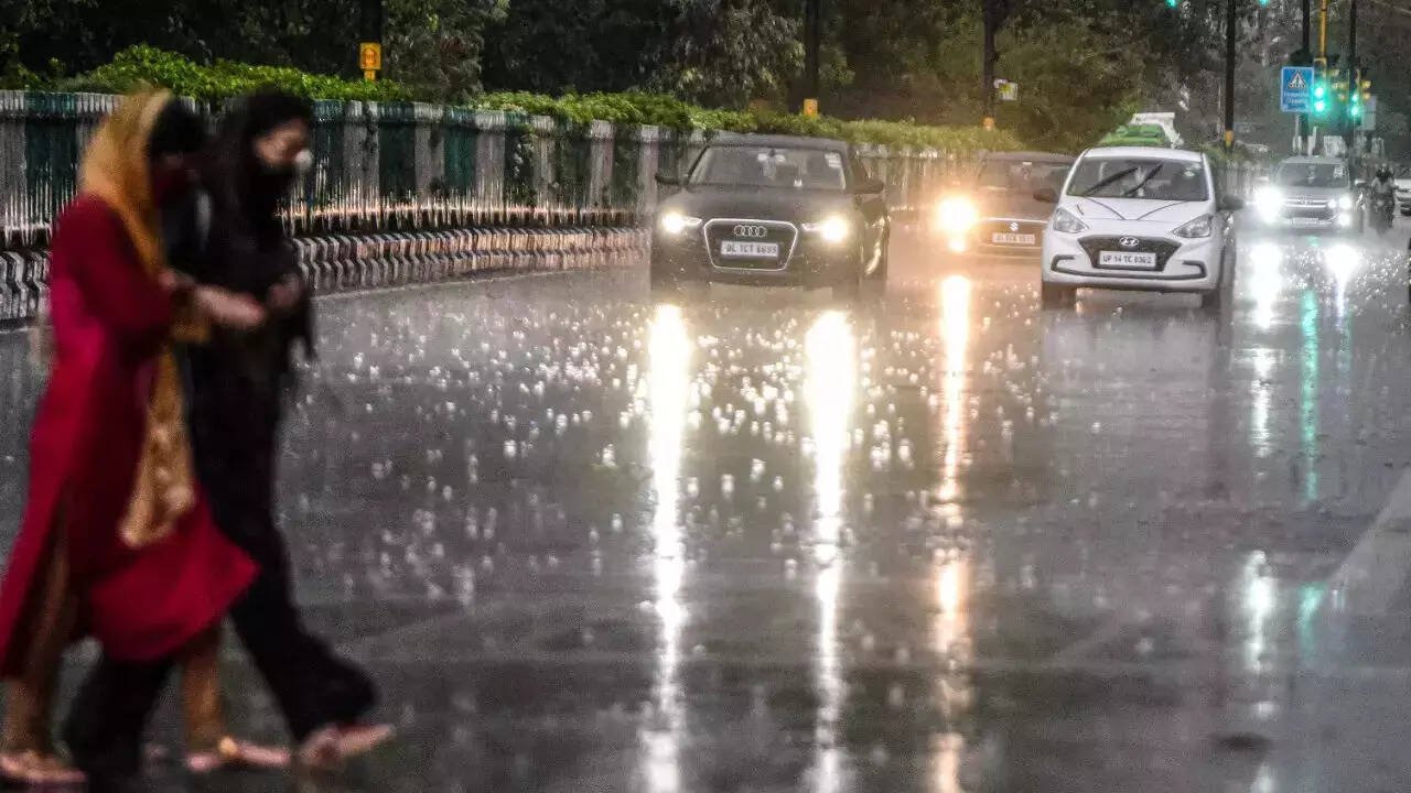 Weather flips in Delhi-NCR: Hailstorm, rain break heatwave spell