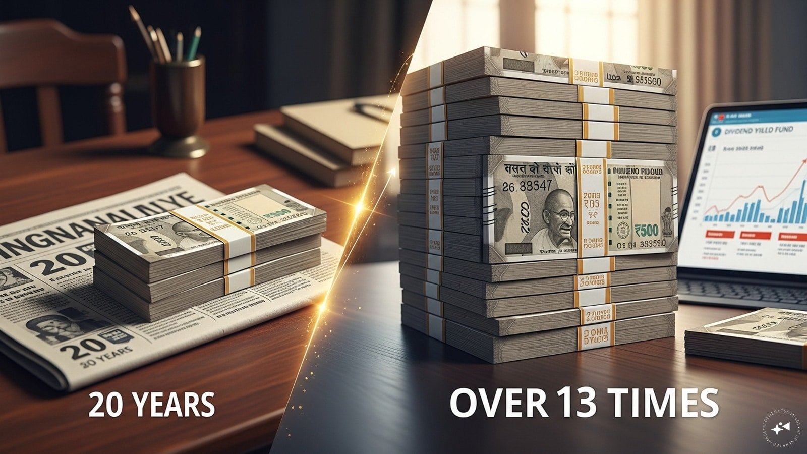 A ₹1 lakh investment in this dividend yield fund has grown over 13 times in 20 years