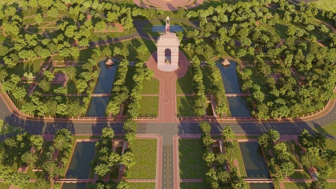 Kartavya Path - Developments under the Central Vista Project including New Parliament
