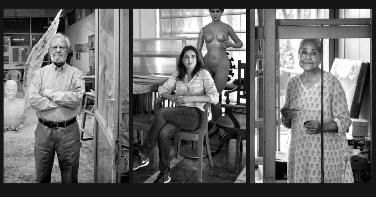 A new book of photographs captures contemporary Indian artists at work in their studios