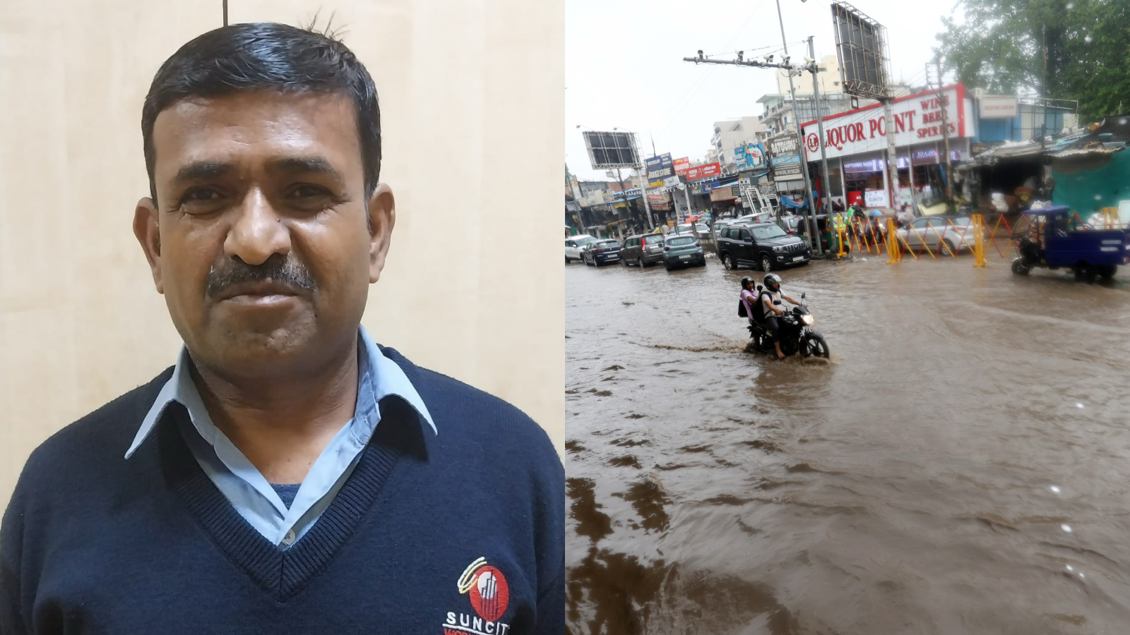 Amid Gurgaon gridlock, this bus conductor walked in rain to feed 18 stranded students