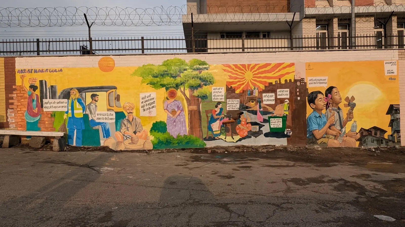 New murals in Delhi highlight extreme heat impact on workers, demand national disaster recognition