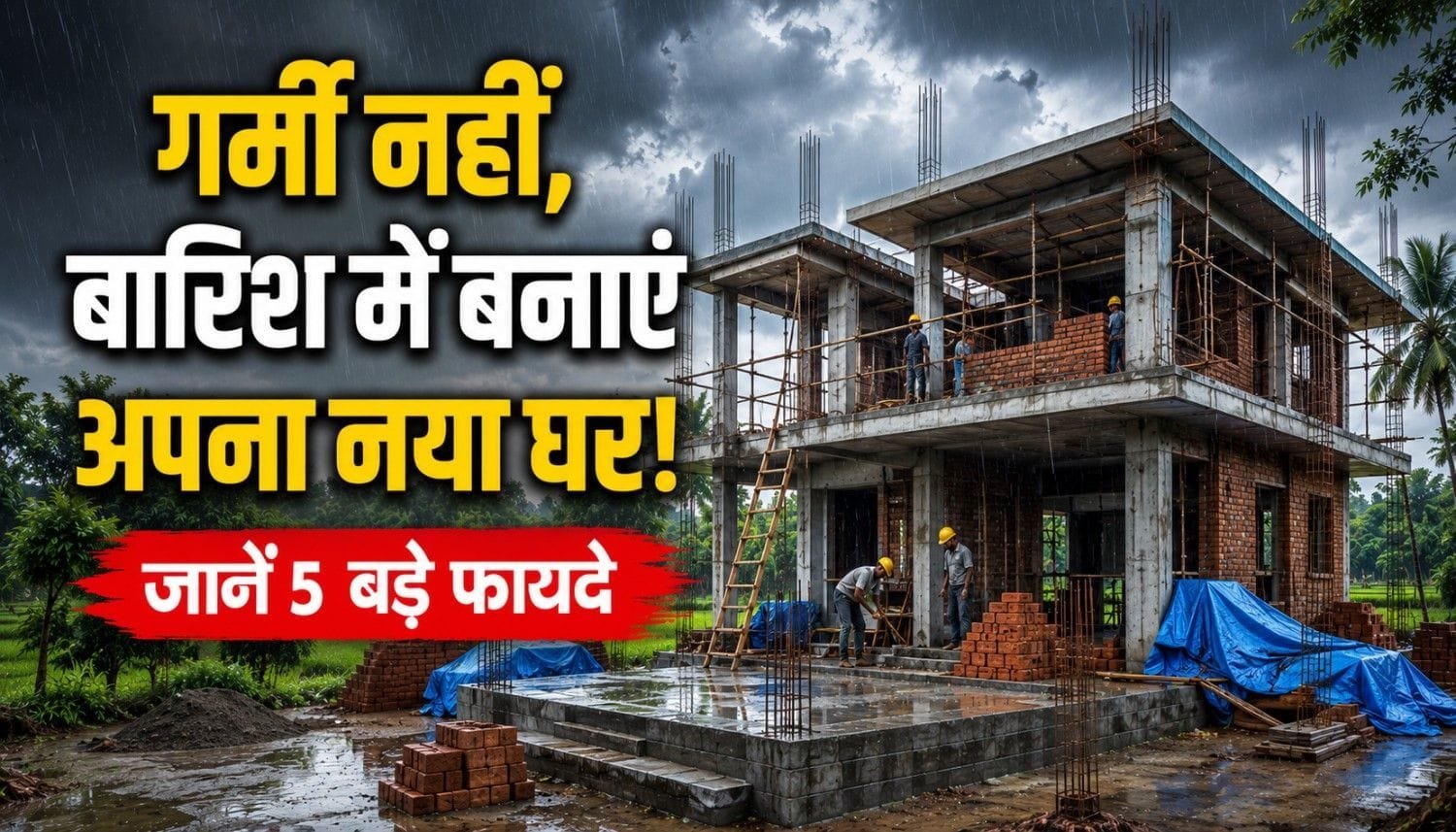 Monsoon House Construction Tips: गर्मी नहीं, बारिश में घर बनाना फायदेमंद है? जानिए एक्सपर्ट की राय
