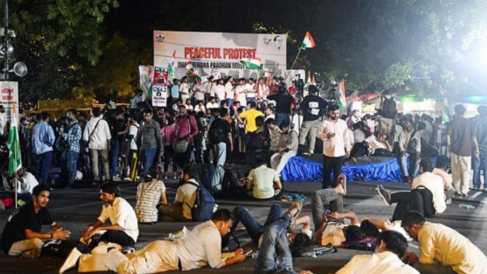 CJP protest: No permission for Day 2 but youths ready for long haul, refuse to leave Jantar Mantar