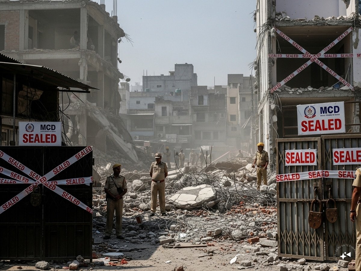 MCD demolishes 94 properties, seals 114 in Delhi after hotel fire kills 21