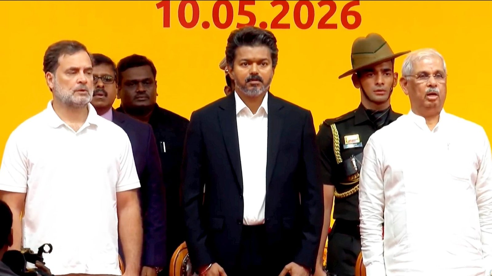 Tamil Nadu CM Oath Ceremony Live Updates: Vijay signs free electricity, women safety files