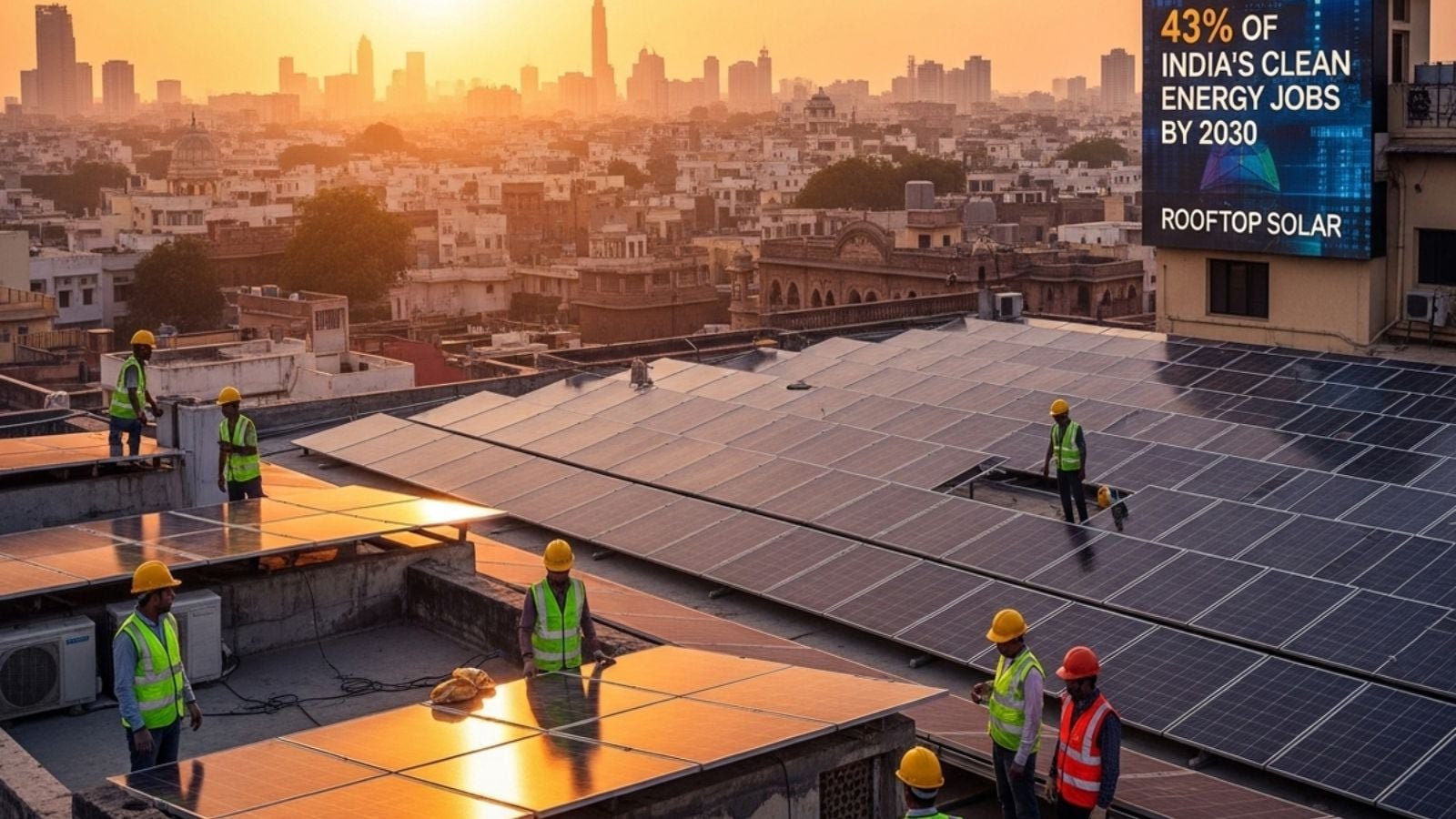 Why rooftop solar could be India’s largest source of clean-energy jobs this decade