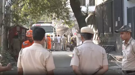 दिल्ली हादसा: रातभर चला रेस्क्यू ऑपरेशन, मलबे से निकाले गए 9 लोग, एक की मौत