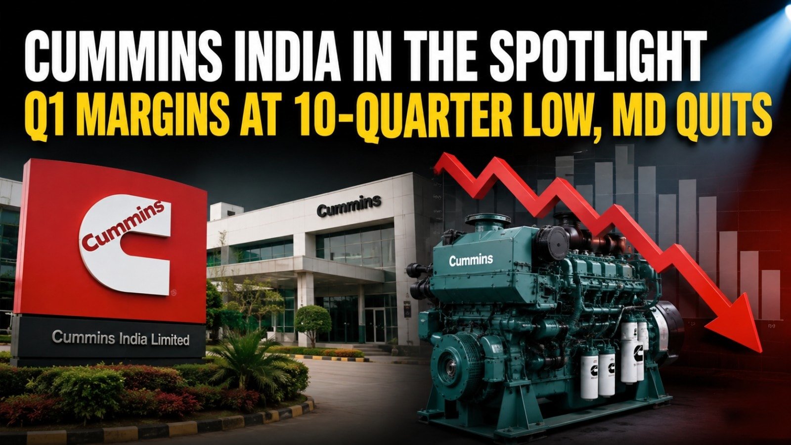Cummins India shares in focus after Q1 margins fall to 10-quarter low, MD quits