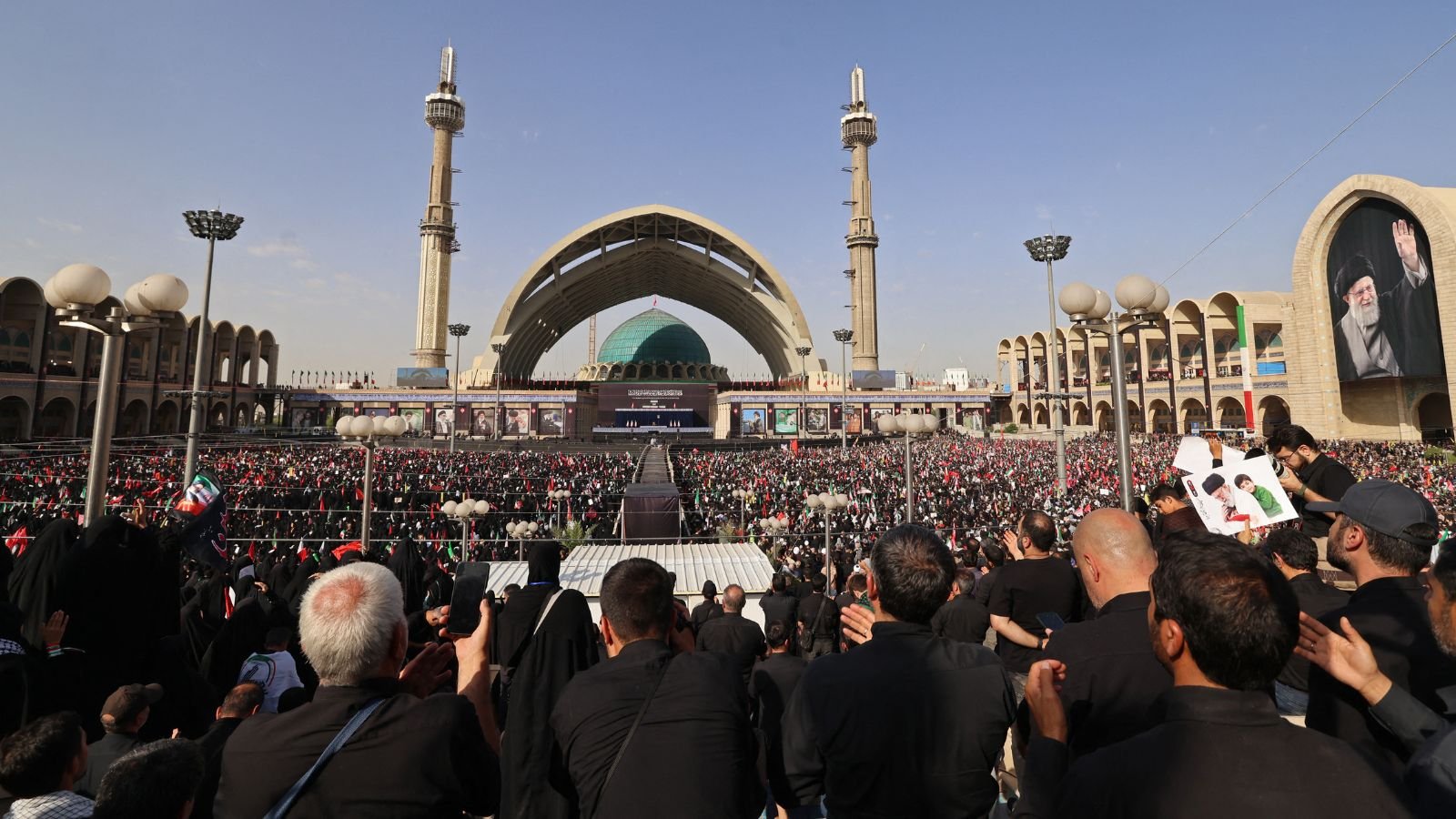Three sons of Iran's slain leader Khamenei appear at funeral, not his successor