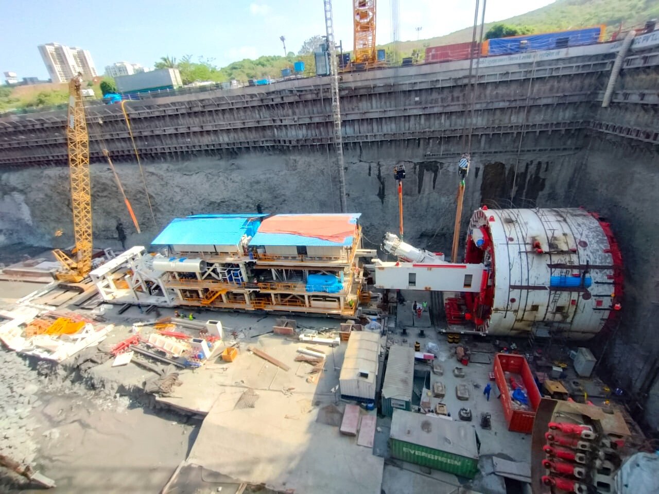 Mumbai: GMLR Twin Tunnel Work Progressing at Goregaon's Dadasaheb Phalke Chitranagari
